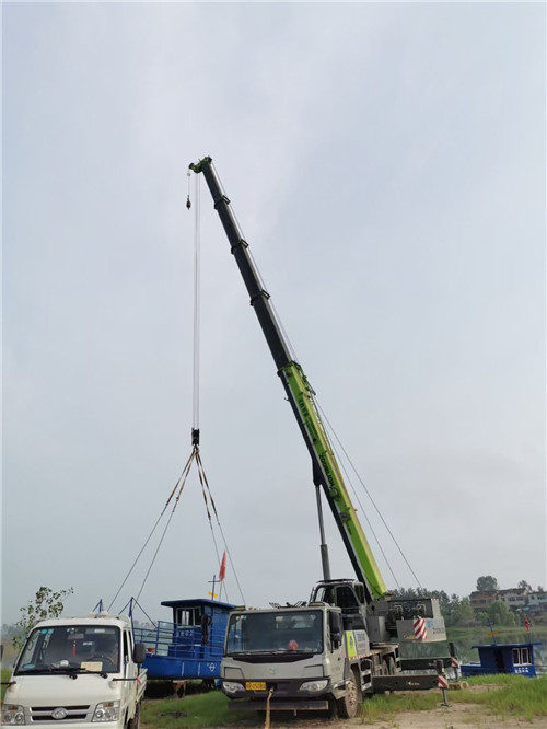 弥勒市桥梁建设吊装案例